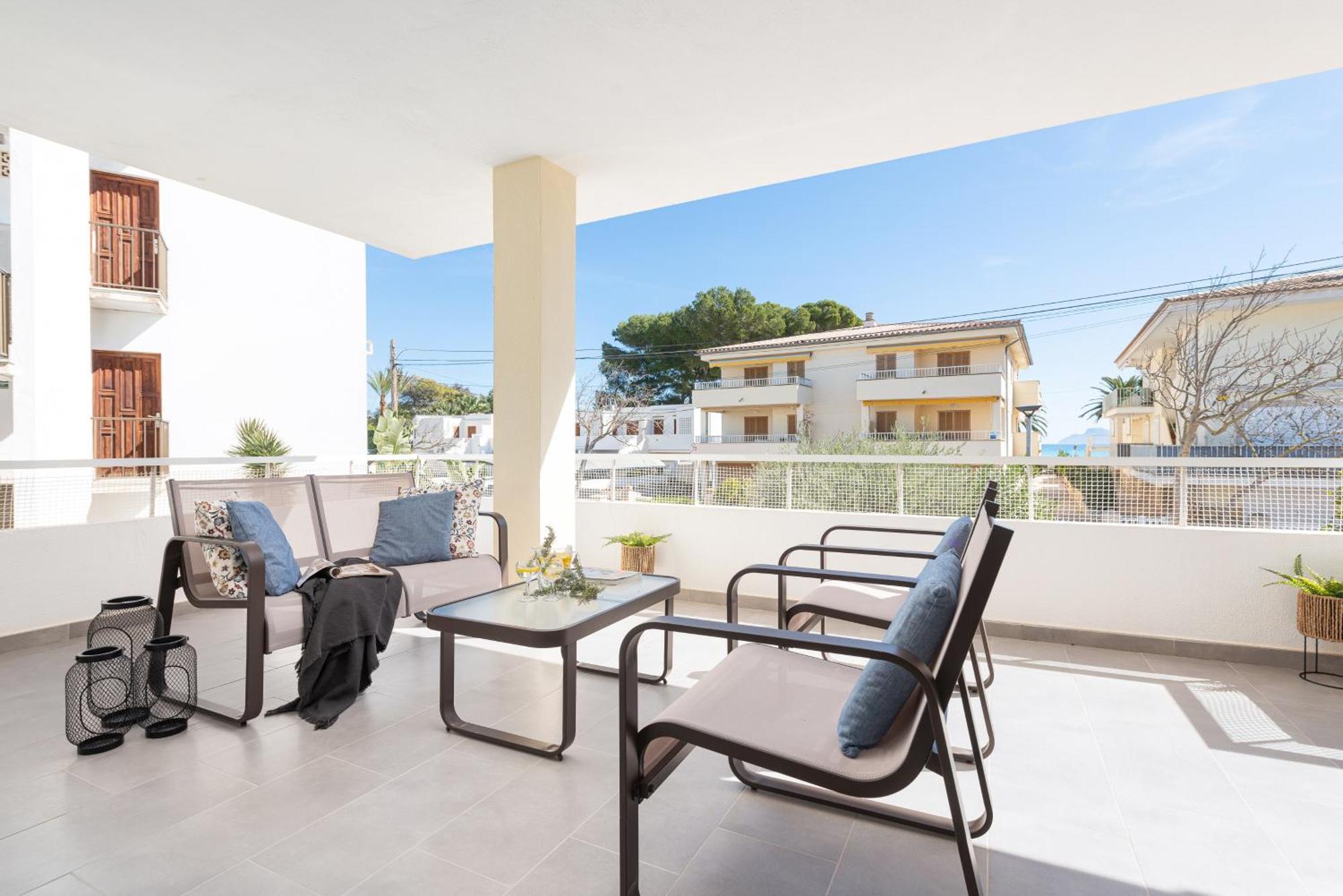 Apartamento Concha Junto A Playa, Clavells 1 1Er D Alcudia  Luaran gambar